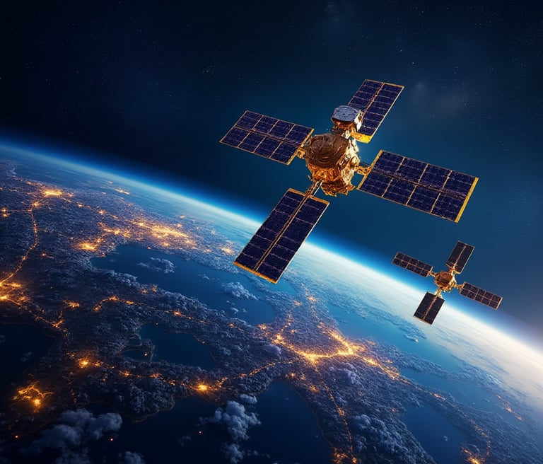 Uzay ufku ve uydu görüntüsü